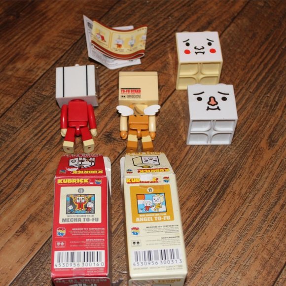Kubrick Angel To-Fu Mecha Tofu + 1 Figures - Picture 3 of 10